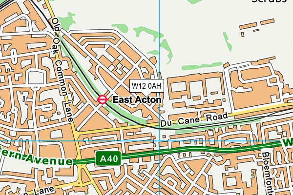 W12 0AH map - OS VectorMap District (Ordnance Survey) W12 0AH map - OS VectorMap District (Ordnance Survey)