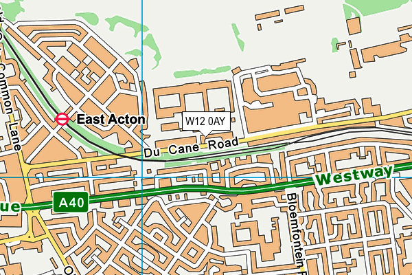 W12 0AY map - OS VectorMap District (Ordnance Survey) W12 0AY map - OS VectorMap District (Ordnance Survey)