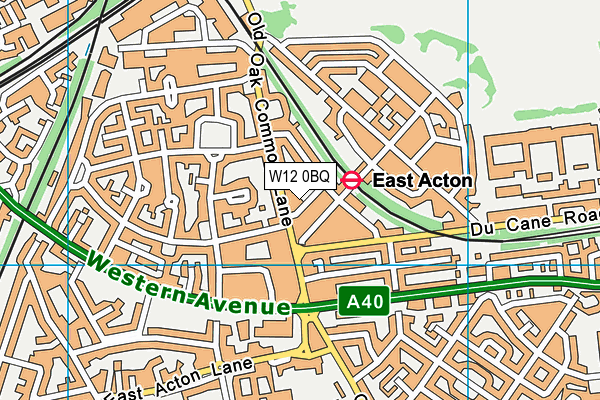 W12 0BQ map - OS VectorMap District (Ordnance Survey) W12 0BQ map - OS VectorMap District (Ordnance Survey)