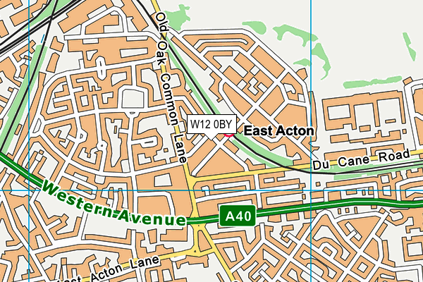 W12 0BY map - OS VectorMap District (Ordnance Survey) W12 0BY map - OS VectorMap District (Ordnance Survey)