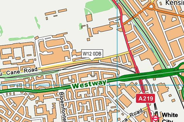 W12 0DB map - OS VectorMap District (Ordnance Survey) W12 0DB map - OS VectorMap District (Ordnance Survey)