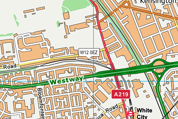 W12 0EZ map - OS VectorMap District (Ordnance Survey) W12 0EZ map - OS VectorMap District (Ordnance Survey)