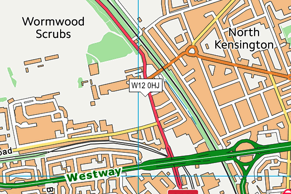 W12 0HJ map - OS VectorMap District (Ordnance Survey) W12 0HJ map - OS VectorMap District (Ordnance Survey)