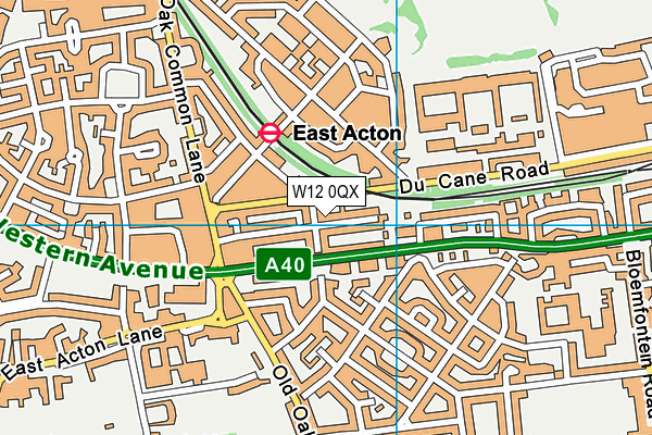 W12 0QX map - OS VectorMap District (Ordnance Survey) W12 0QX map - OS VectorMap District (Ordnance Survey)