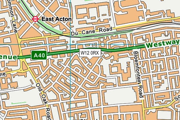 W12 0RX map - OS VectorMap District (Ordnance Survey) W12 0RX map - OS VectorMap District (Ordnance Survey)