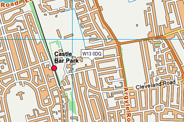 W13 0DQ map - OS VectorMap District (Ordnance Survey) W13 0DQ map - OS VectorMap District (Ordnance Survey)