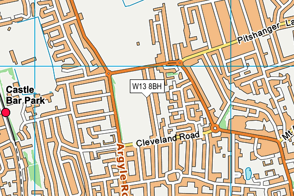 W13 8BH map - OS VectorMap District (Ordnance Survey) W13 8BH map - OS VectorMap District (Ordnance Survey)
