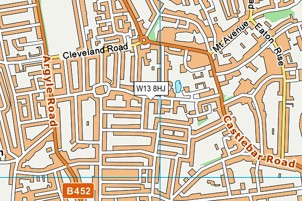 W13 8HJ map - OS VectorMap District (Ordnance Survey) W13 8HJ map - OS VectorMap District (Ordnance Survey)