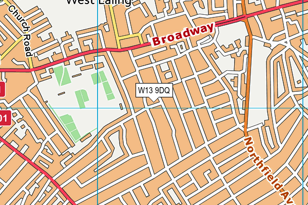W13 9DQ map - OS VectorMap District (Ordnance Survey) W13 9DQ map - OS VectorMap District (Ordnance Survey)