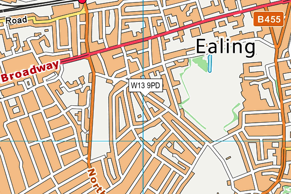 W13 9PD map - OS VectorMap District (Ordnance Survey) W13 9PD map - OS VectorMap District (Ordnance Survey)