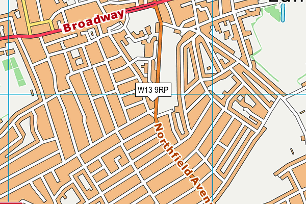 W13 9RP map - OS VectorMap District (Ordnance Survey) W13 9RP map - OS VectorMap District (Ordnance Survey)