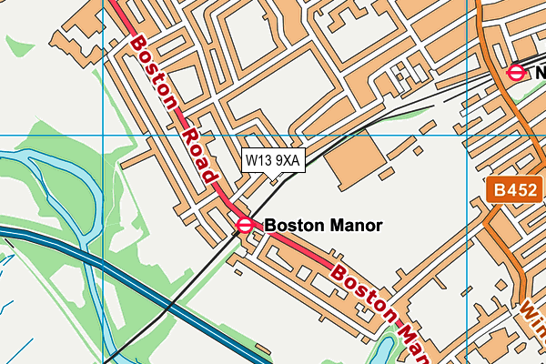 W13 9XA map - OS VectorMap District (Ordnance Survey) W13 9XA map - OS VectorMap District (Ordnance Survey)