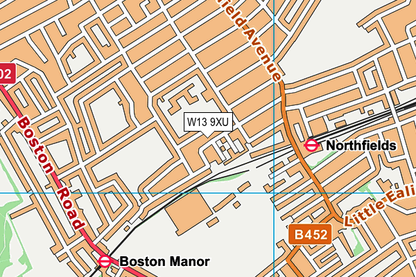 W13 9XU map - OS VectorMap District (Ordnance Survey) W13 9XU map - OS VectorMap District (Ordnance Survey)