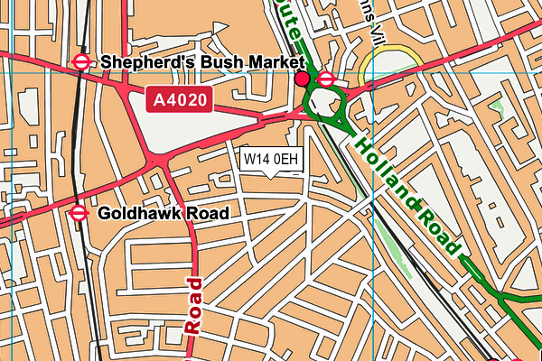 W14 0EH map - OS VectorMap District (Ordnance Survey) W14 0EH map - OS VectorMap District (Ordnance Survey)