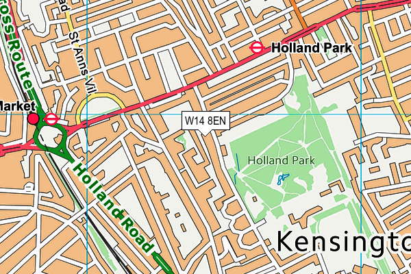W14 8EN map - OS VectorMap District (Ordnance Survey) W14 8EN map - OS VectorMap District (Ordnance Survey)