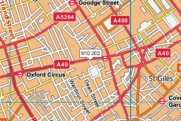 W1D 2EQ map - OS VectorMap District (Ordnance Survey) W1D 2EQ map - OS VectorMap District (Ordnance Survey)