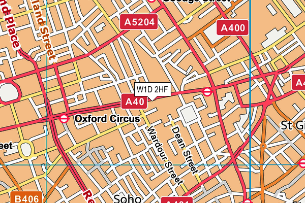 W1D 2HF map - OS VectorMap District (Ordnance Survey) W1D 2HF map - OS VectorMap District (Ordnance Survey)