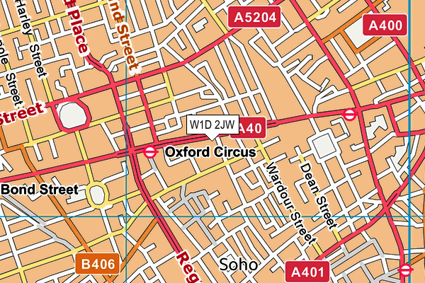 W1D 2JW map - OS VectorMap District (Ordnance Survey) W1D 2JW map - OS VectorMap District (Ordnance Survey)