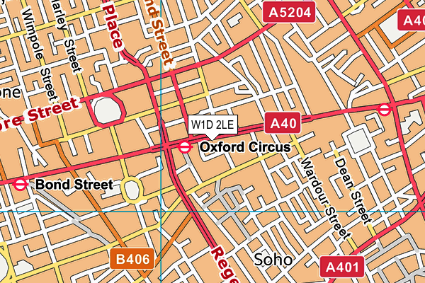 W1D 2LE map - OS VectorMap District (Ordnance Survey) W1D 2LE map - OS VectorMap District (Ordnance Survey)