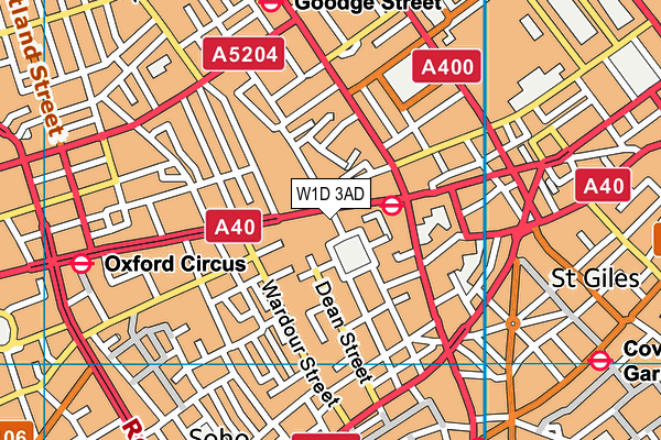 W1D 3AD map - OS VectorMap District (Ordnance Survey) W1D 3AD map - OS VectorMap District (Ordnance Survey)