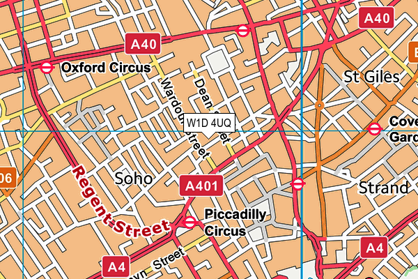 W1D 4UQ map - OS VectorMap District (Ordnance Survey) W1D 4UQ map - OS VectorMap District (Ordnance Survey)