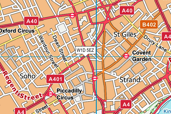 W1D 5EZ map - OS VectorMap District (Ordnance Survey) W1D 5EZ map - OS VectorMap District (Ordnance Survey)