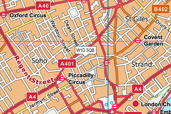 W1D 5QB map - OS VectorMap District (Ordnance Survey) W1D 5QB map - OS VectorMap District (Ordnance Survey)