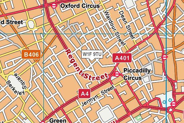 W1F 9TU map - OS VectorMap District (Ordnance Survey) W1F 9TU map - OS VectorMap District (Ordnance Survey)