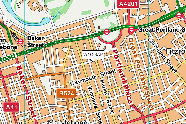 W1G 6AP map - OS VectorMap District (Ordnance Survey) W1G 6AP map - OS VectorMap District (Ordnance Survey)