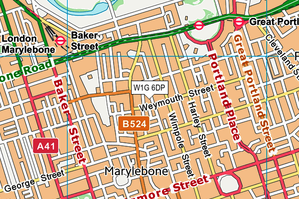 W1G 6DP map - OS VectorMap District (Ordnance Survey) W1G 6DP map - OS VectorMap District (Ordnance Survey)
