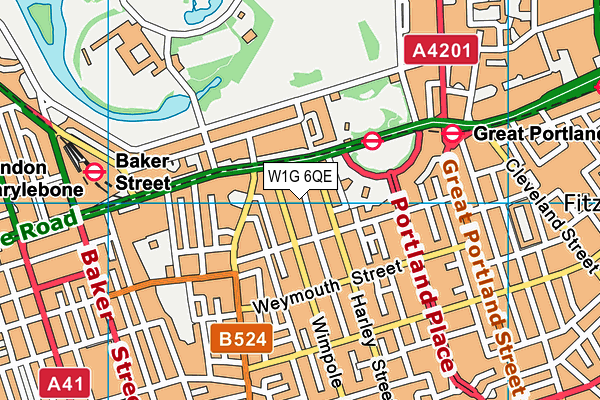 W1G 6QE map - OS VectorMap District (Ordnance Survey) W1G 6QE map - OS VectorMap District (Ordnance Survey)