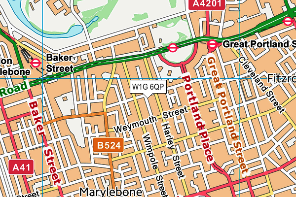 W1G 6QP map - OS VectorMap District (Ordnance Survey) W1G 6QP map - OS VectorMap District (Ordnance Survey)
