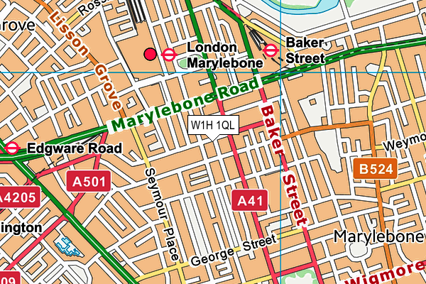 W1H 1QL map - OS VectorMap District (Ordnance Survey) W1H 1QL map - OS VectorMap District (Ordnance Survey)