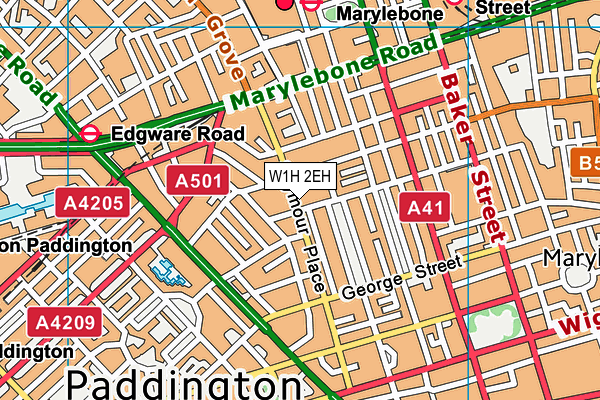 W1H 2EH map - OS VectorMap District (Ordnance Survey) W1H 2EH map - OS VectorMap District (Ordnance Survey)