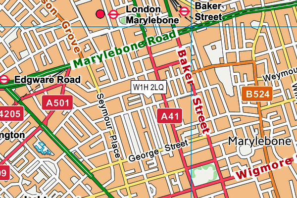 W1H 2LQ map - OS VectorMap District (Ordnance Survey) W1H 2LQ map - OS VectorMap District (Ordnance Survey)