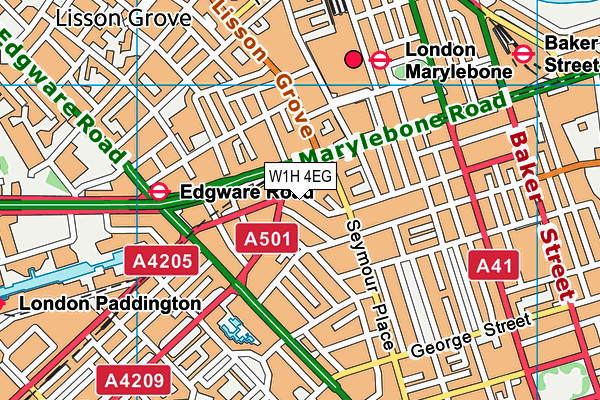 W1H 4EG map - OS VectorMap District (Ordnance Survey) W1H 4EG map - OS VectorMap District (Ordnance Survey)