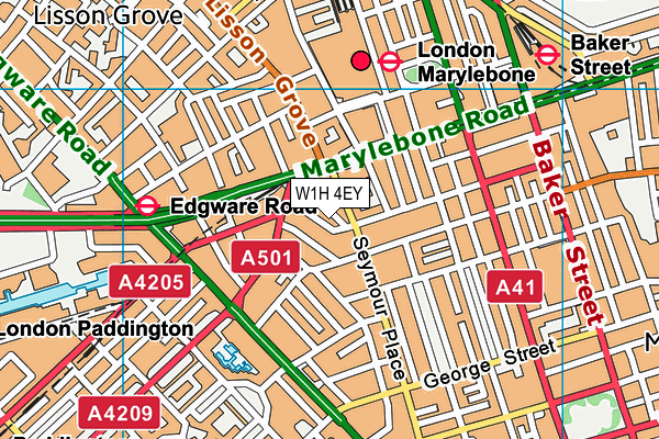W1H 4EY map - OS VectorMap District (Ordnance Survey) W1H 4EY map - OS VectorMap District (Ordnance Survey)