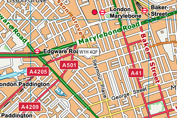 W1H 4QF map - OS VectorMap District (Ordnance Survey) W1H 4QF map - OS VectorMap District (Ordnance Survey)