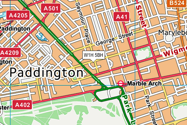 W1H 5BH map - OS VectorMap District (Ordnance Survey) W1H 5BH map - OS VectorMap District (Ordnance Survey)