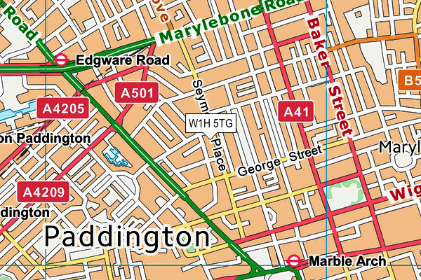 W1H 5TG map - OS VectorMap District (Ordnance Survey) W1H 5TG map - OS VectorMap District (Ordnance Survey)