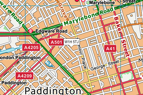 W1H 5TJ map - OS VectorMap District (Ordnance Survey) W1H 5TJ map - OS VectorMap District (Ordnance Survey)
