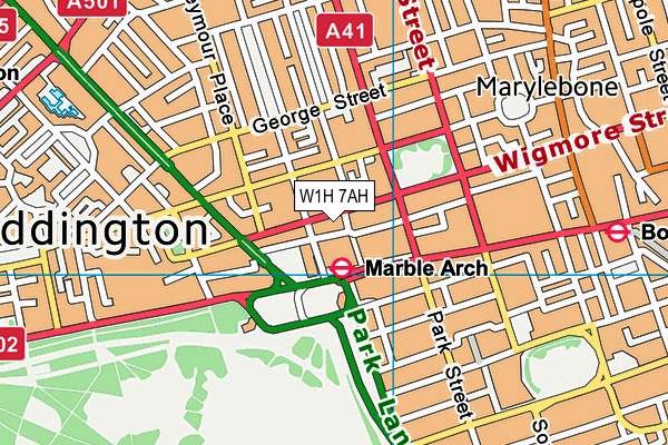 W1H 7AH map - OS VectorMap District (Ordnance Survey) W1H 7AH map - OS VectorMap District (Ordnance Survey)