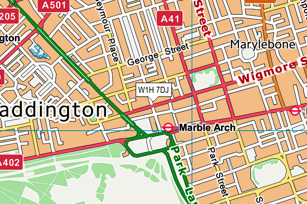 W1H 7DJ map - OS VectorMap District (Ordnance Survey) W1H 7DJ map - OS VectorMap District (Ordnance Survey)