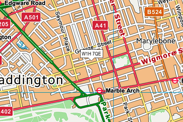 W1H 7QE map - OS VectorMap District (Ordnance Survey) W1H 7QE map - OS VectorMap District (Ordnance Survey)