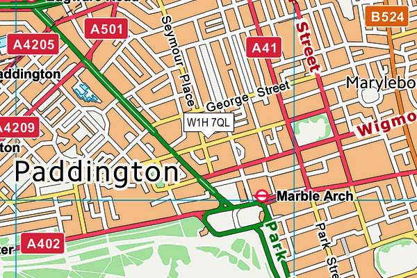 W1H 7QL map - OS VectorMap District (Ordnance Survey) W1H 7QL map - OS VectorMap District (Ordnance Survey)