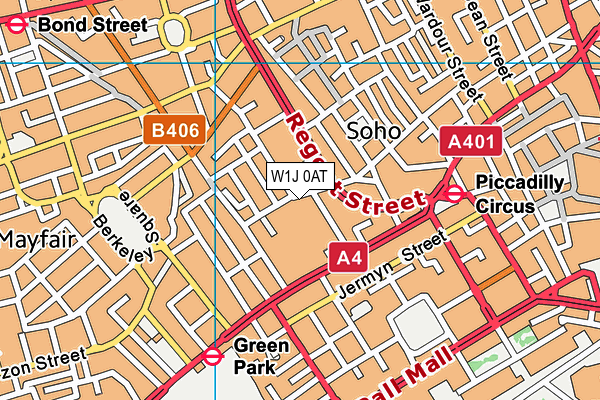 W1J 0AT map - OS VectorMap District (Ordnance Survey) W1J 0AT map - OS VectorMap District (Ordnance Survey)