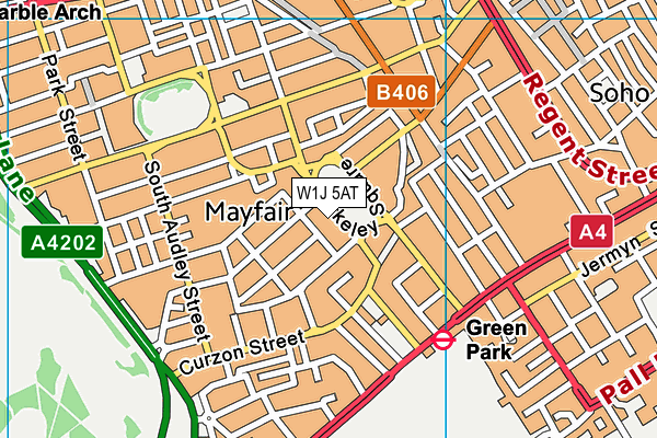 W1J 5AT map - OS VectorMap District (Ordnance Survey) W1J 5AT map - OS VectorMap District (Ordnance Survey)