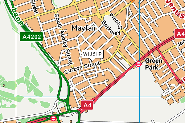 W1J 5HP map - OS VectorMap District (Ordnance Survey) W1J 5HP map - OS VectorMap District (Ordnance Survey)