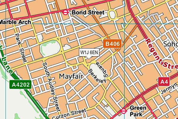 W1J 6EN map - OS VectorMap District (Ordnance Survey) W1J 6EN map - OS VectorMap District (Ordnance Survey)