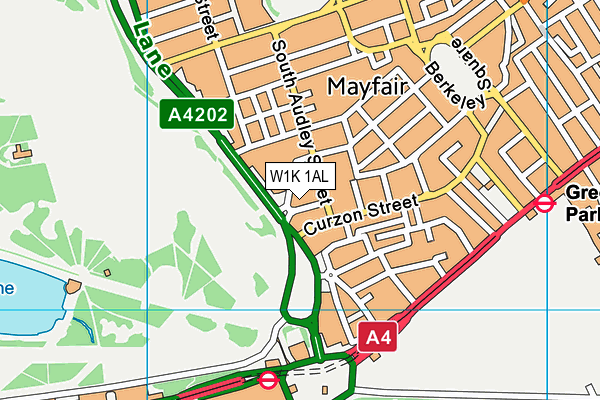 W1K 1AL map - OS VectorMap District (Ordnance Survey) W1K 1AL map - OS VectorMap District (Ordnance Survey)